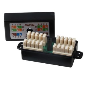 KNIGHTSBRIDGE CAT 5E BLACK JUNCTION BOX