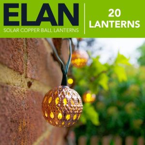 SOLARCENTRE ELAN SOLAR COPPER BALL 20 LEDS