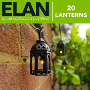 SOLARCENTRE ELAN SOLAR MOROCCAN LANTERNS 20 LEDS