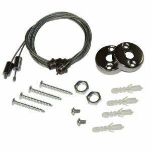 SPECTRUM LED STEEL CABLE KIT FOR CEILING LIGHTS, CABLE LENGTH 1M