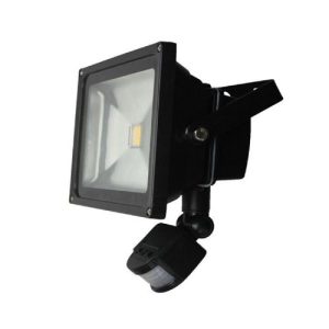 SPECTRUM LED 20W PIR FLOOD LIGHT WHITE 4K COOL WHITE LUX2