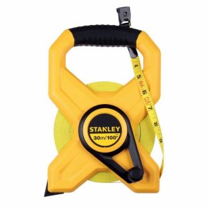 STANLEY OPEN REEL FIBREGLASS 30M LONG TAPE MEASURE