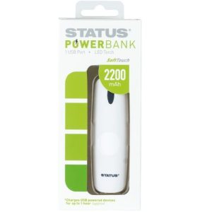 STATUS POWERBANK 2200MAH 1 USB PORT + TORCH