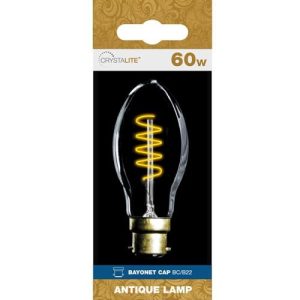 STATUS ANT FIL T45 TUBULAR 40W BC SPIRAL G/TINT