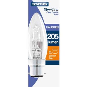 STATUS 18=23W=205L CANDLE BC CL ECO-HALOGEN
