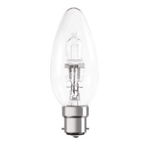 STATUS 28=37W=370L CANDLE BC CL. ECO-HALOGEN 2PK