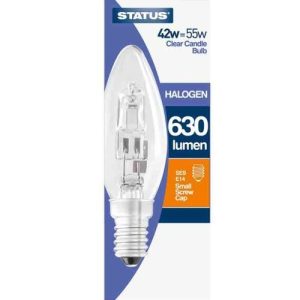 STATUS 42=55W=630L CANDLE SES CL ECO-HALOGEN