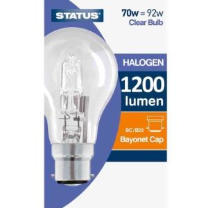 STATUS 70=92W=1200L GLS BC CL ECO-HALOGEN
