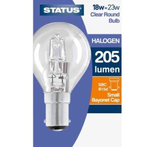 STATUS 18=23W=205L GOLFBALL SBC CL ECO-HALOGEN