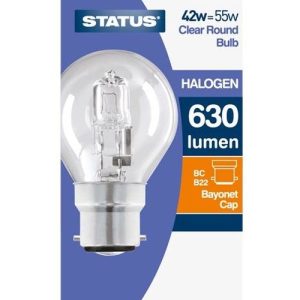 STATUS 42=55W=630L GOLFBALL BC CL ECO-HALOGEN