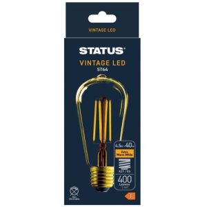 STATUS LED ANT.FILAMENT ST64 ES 4.5W GOLD TINT
