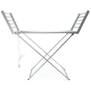 STATUS HEATED CLOTHES AIRER WITH WINGS - 230W - SILVER - 20 HEATED BARS - PORTABLE