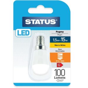 STATUS LED PYGMY/FRIDGE LAMP SES 1.5W= 102L=15W