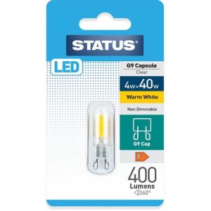 STATUS LED G9 4W = 40W = 400 LUMENS