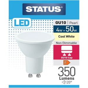 STATUS LED GU10 4W=345L=50W 100° COOL WHITE
