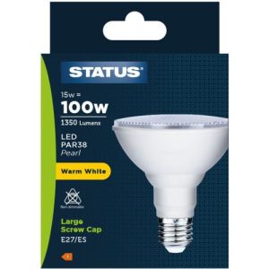STATUS LED PAR38 15W=1350L=100W ES W/W 120MM