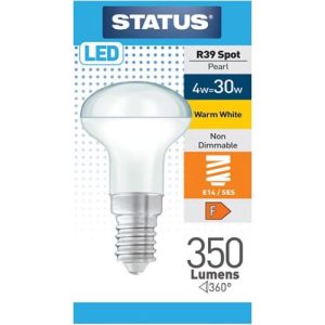 STATUS LED REFL. R39 4W=350L=30W SES W/W