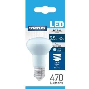 STATUS 8.5W=820lm=60W ES R64 DAYLIGHT REFLECTOR