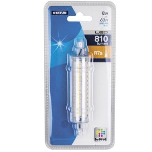 STATUS LED LINEAR R7S 118MM 8W=810L=60W