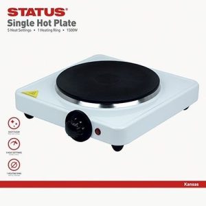 STATUS KANSAS 1500W SINGLE HOT PLATE