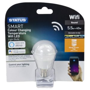 STATUS SMART LED GOLFBALL 5.5W=40W=470LM. SES DIM CCT PEAL