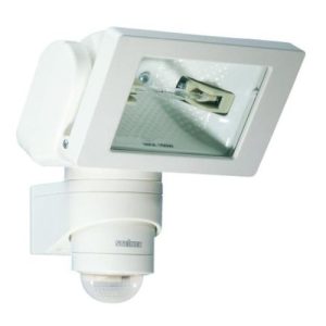 STEINEL BLACK 150W FLOOD COOL WHITE PIR+LAMP