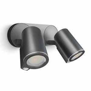 STEINEL XLED ANTHRACITE TWIN SPOT WITH PIR