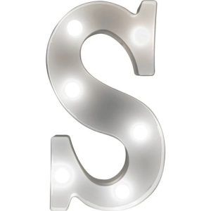 ST HELENS BATTERY OPERATED LIGHT UP LETTER S