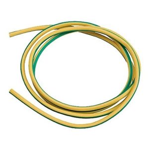 4MM GREEN/YELLOW EARTH SLEEVING (PER MTR)