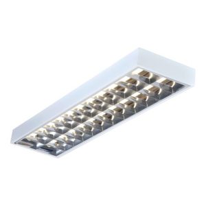KNIGHTSBRIDGE IP20 2X36W 4FT T8 SURFACE MOUNTED FLUORESCENT FITTING