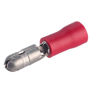 RED MALE 4MM BULLET CONNECTOR