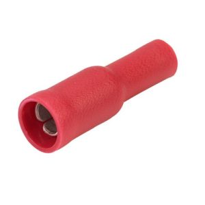 RED FEMALE 4MM BULLET CONNECTOR