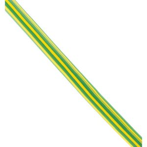 SWA 6.4MM GREEN/YELLOW HEAT SHRINK PER METRE