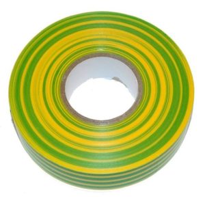 LYVIA 5MTS X 19MM PVC TAPE GREEN/YELLOW