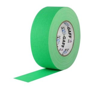 GAFFER CLOTH TAPE FLU-GREEN 25MM X 25M