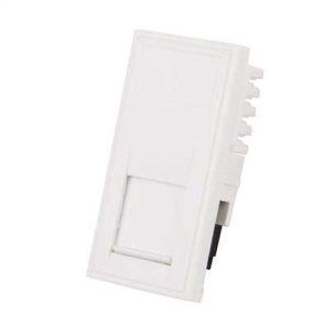 TASS 25 X 50MM EURO CAT6 WHITE MODULE