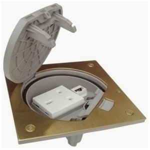 TASS IP66 BRASS FLOOR SKT+CAT5E POINT
