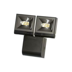 TIMEGUARD (NOT WIRED) 17W LED TWIN HEAD BLACK FLOODLIGHT