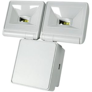 TIMEGUARD (NOT WIRED) 2X10W LED WHITE FLOODLIGHT