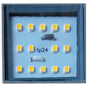 LED G40 50X50MM SQUARE 3.5W=300L WW