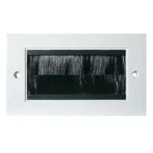 PLATE 2G 4 MODULE WHITE BRUSH PLATE
