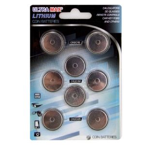 8PK LITHIUM 3V COIN CELLS FUJI