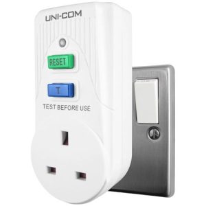 UNI-COM CIRCUIT BREAKER RCD PLUG IN