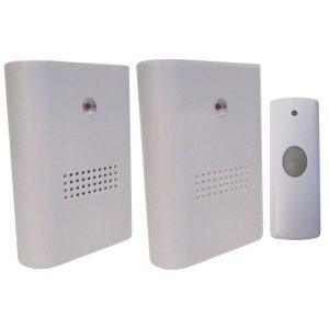 UNI-COM PORTABLE DOOR CHIMES TWIN PK 2CHIME 1PUSH