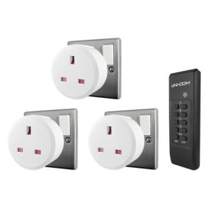 UNICOM REMOTE CONTROL SOCKETS-3 PACK