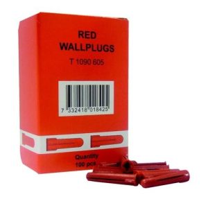 RED RAWLPLUG (BOX 100)