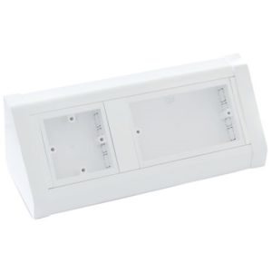 UNIVOLT 2+1G SINGLE SIDED WHITE BENCH BOX