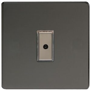 VARILIGHT 1G 2W REMOTE CONTROL/TOUCH MASTER IRIDIUM BLACK 0-100W LED DIMMER