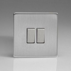 VARILIGHT 2G B/CHROME SLAVE DIMMER
