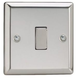 VARILIGHT 1G 2W MIRROR CHROME SWITCH